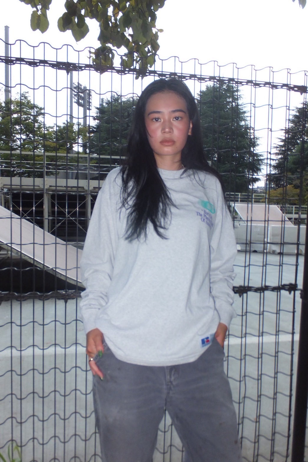 ＜RC-25740-A＞BOOKSTORE Jersey L/S Graphic T-Born On The Playing Field