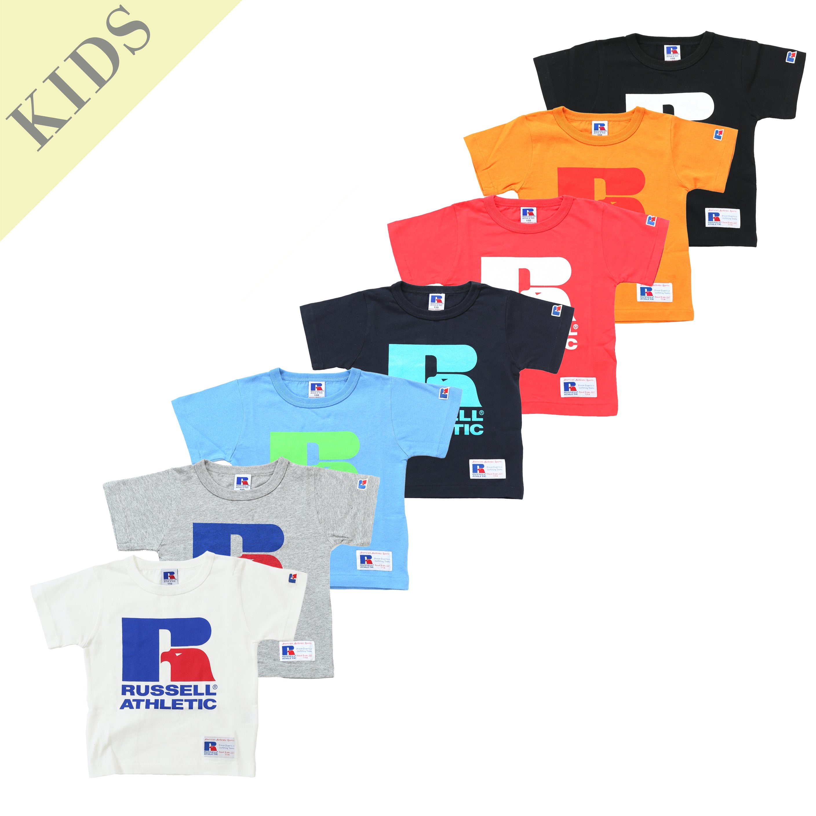 ＜RCK-1001PT＞【KIDS】RUSSELL BIG LOGO FRONT PRINT T