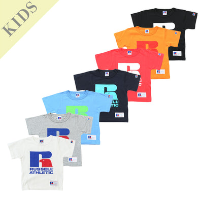 《kids》RUSSELL BIG LOGO FRONT PRINT T ＜RCK-1001PT＞RUSSELL ATHLETIC