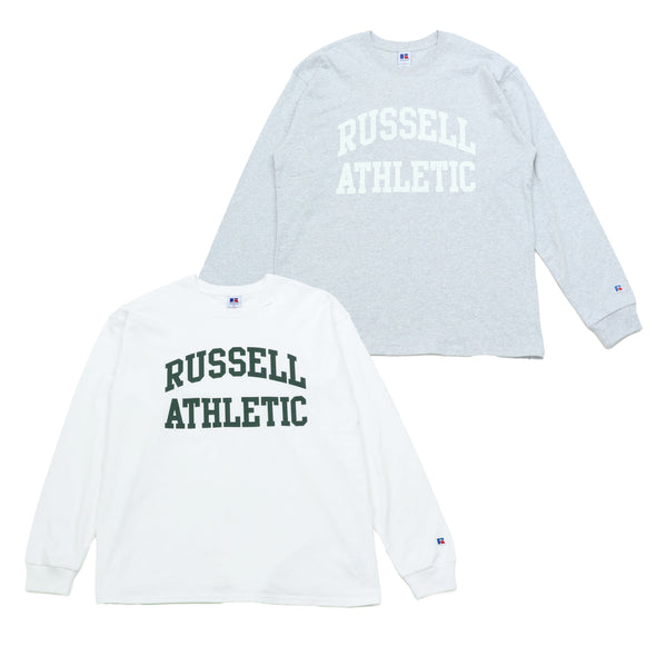 - online Limited --STANDARD ESSENTIALS-   RUSSELL ARCH LOGO PRINT LONG SLEEVE T＜RC-24252EC＞RUSSELL ATHLETIC
