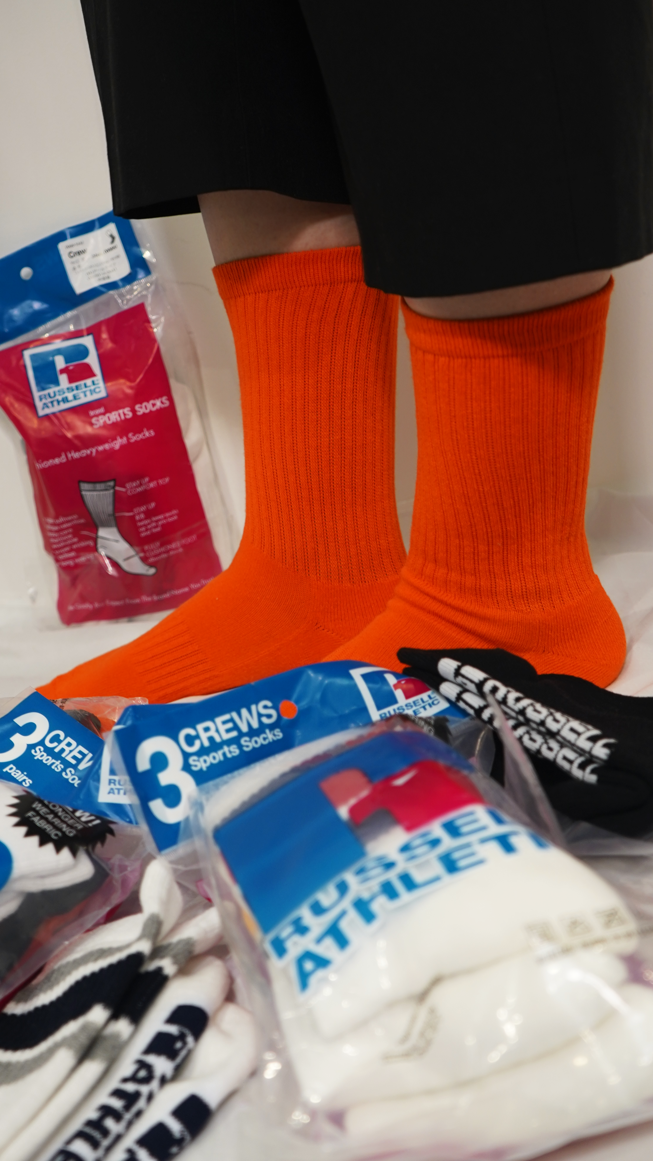 ＜RAW-1042＞WOMENS Crew Length Sports Socks