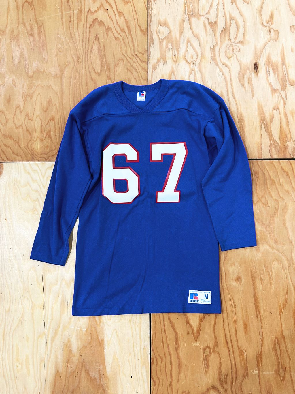 VINTAGE ITEM＜VTG-05＞ RUSSELL ATHLETIC 3/4 Football T