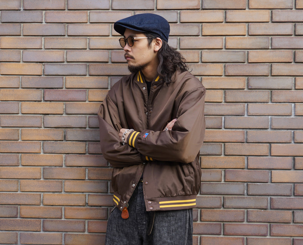 ＜RC-22731＞Nylon Varsity Baseball Jacket