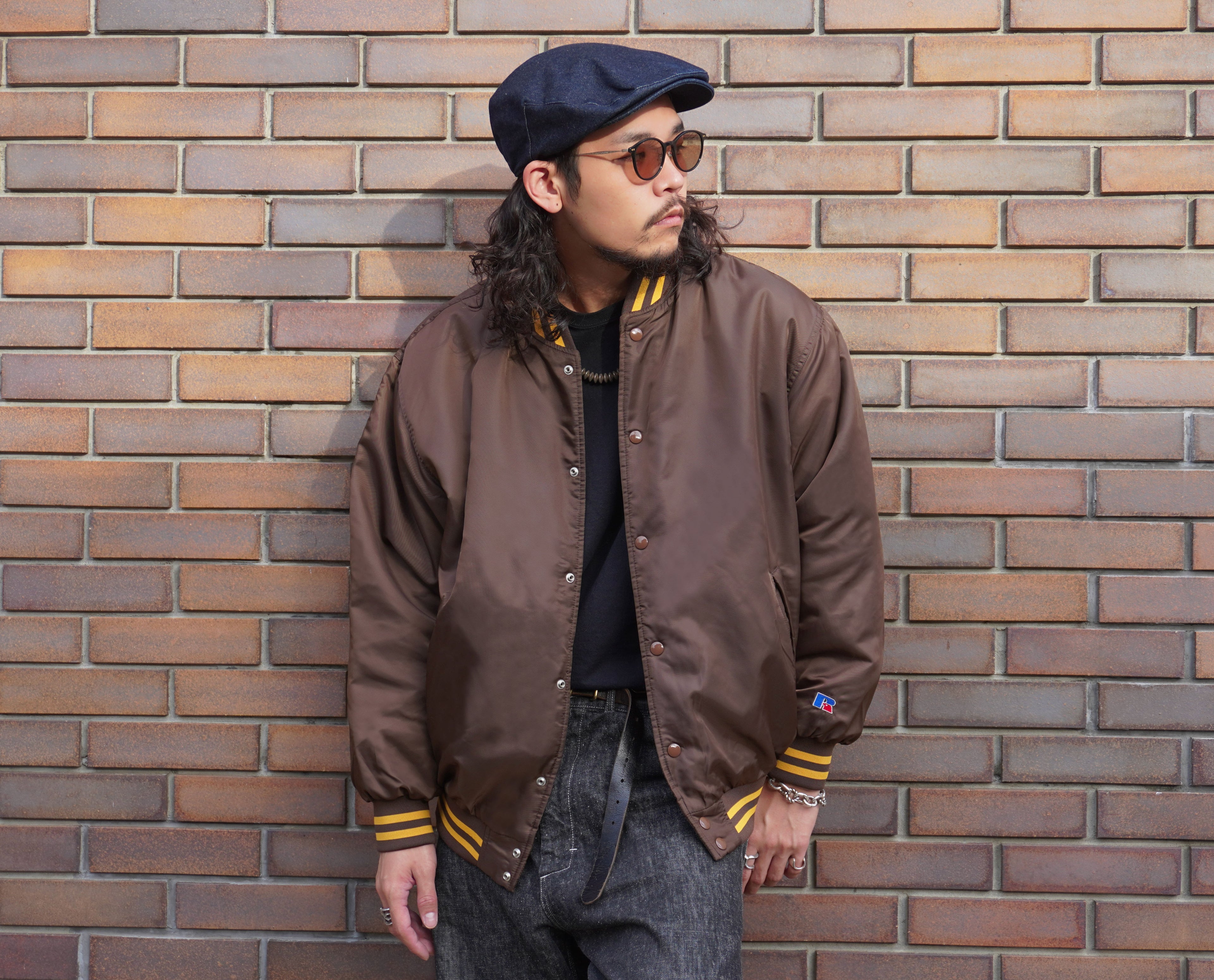 ＜RC-22731＞Nylon Varsity Baseball Jacket