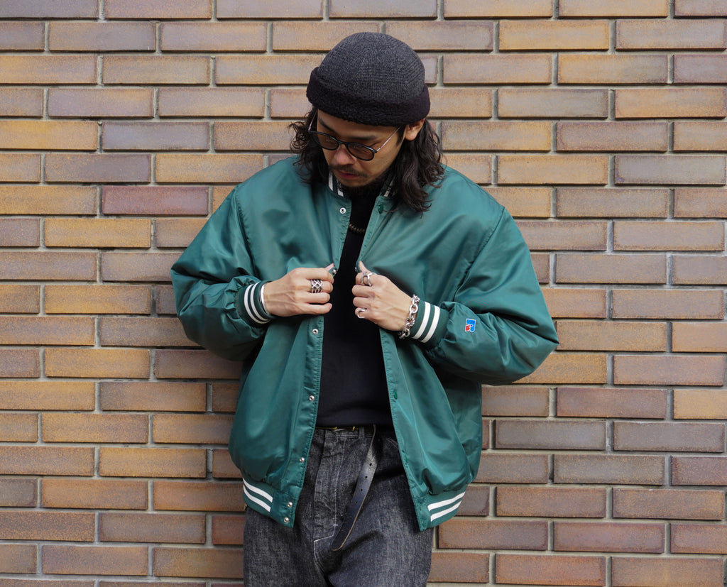 ＜RC-22731＞Nylon Varsity Baseball Jacket