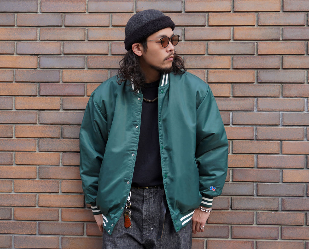 ＜RC-22731＞Nylon Varsity Baseball Jacket