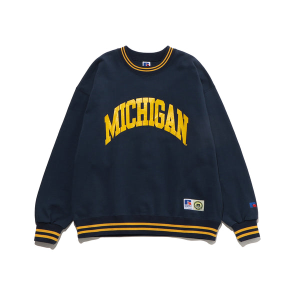 "University of Michigan" Bookstore Sweat Striped Rib Shirt ＜RC-23001-MG＞