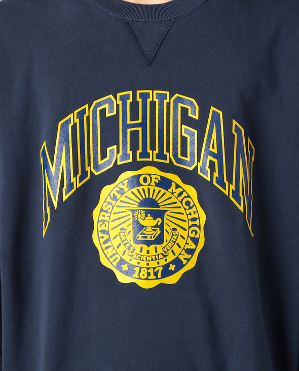 "University of Michigan" Bookstore Sweat Crew Shirt ＜RC-23002-MG＞