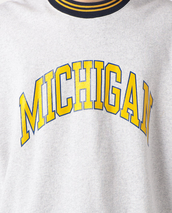 "University of Michigan" Bookstore Sweat Striped Rib Shirt ＜RC-23001-MG＞