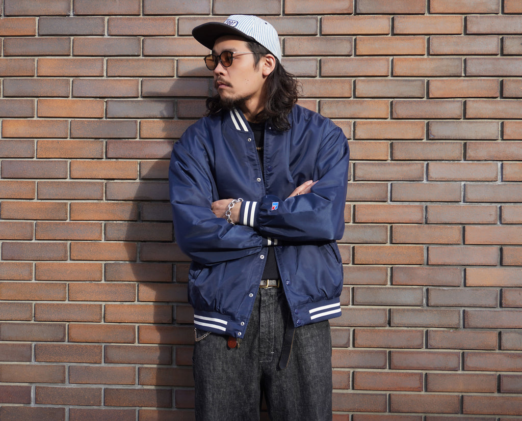 ＜RC-22731＞Nylon Varsity Baseball Jacket