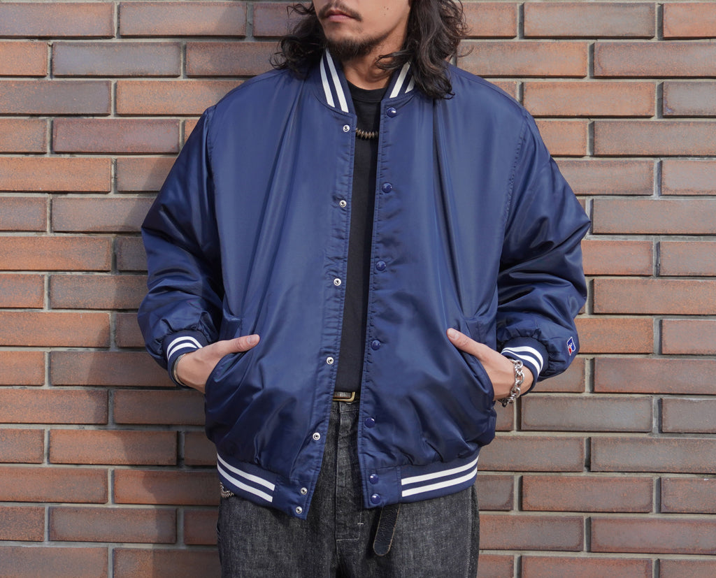 ＜RC-22731＞Nylon Varsity Baseball Jacket